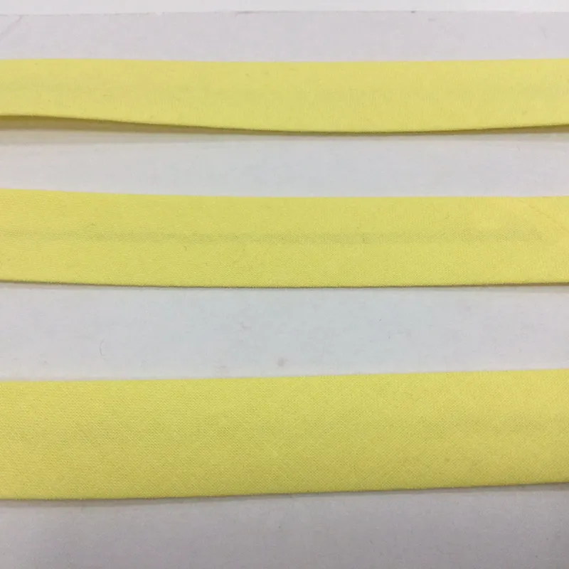Jednofarebné, Šikmé prúžky, Galantéria - Šikmý prúžok bavlna 18mm žltá