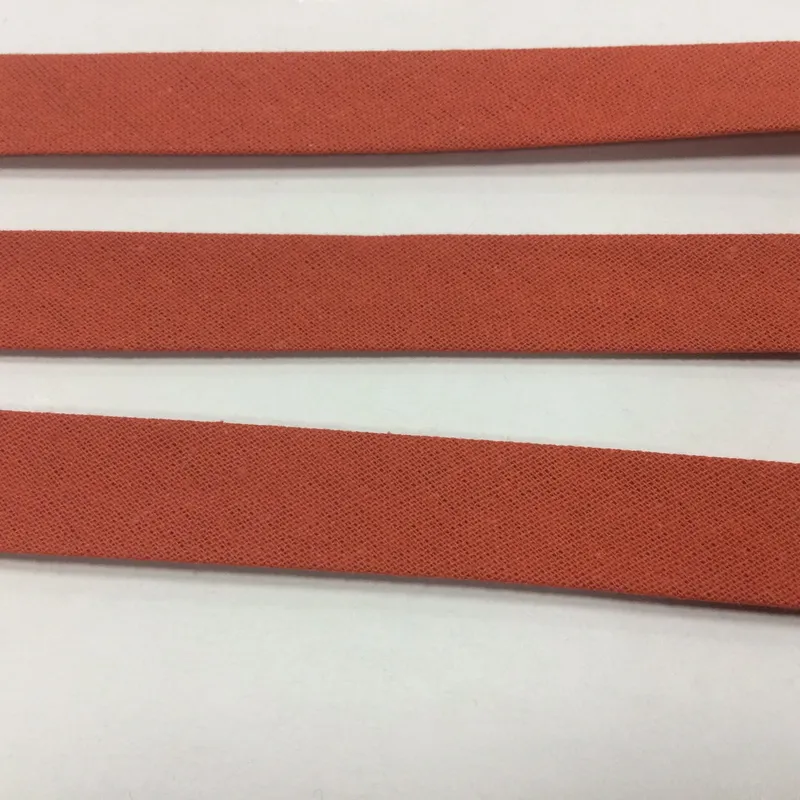 Jednofarebné, Šikmé prúžky, Galantéria - Šikmý prúžok bavlna 18mm tehlovočervená