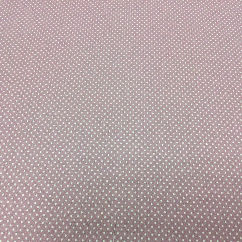 Bavlnená látka Biele bodky 2mm na fialovom podklade
