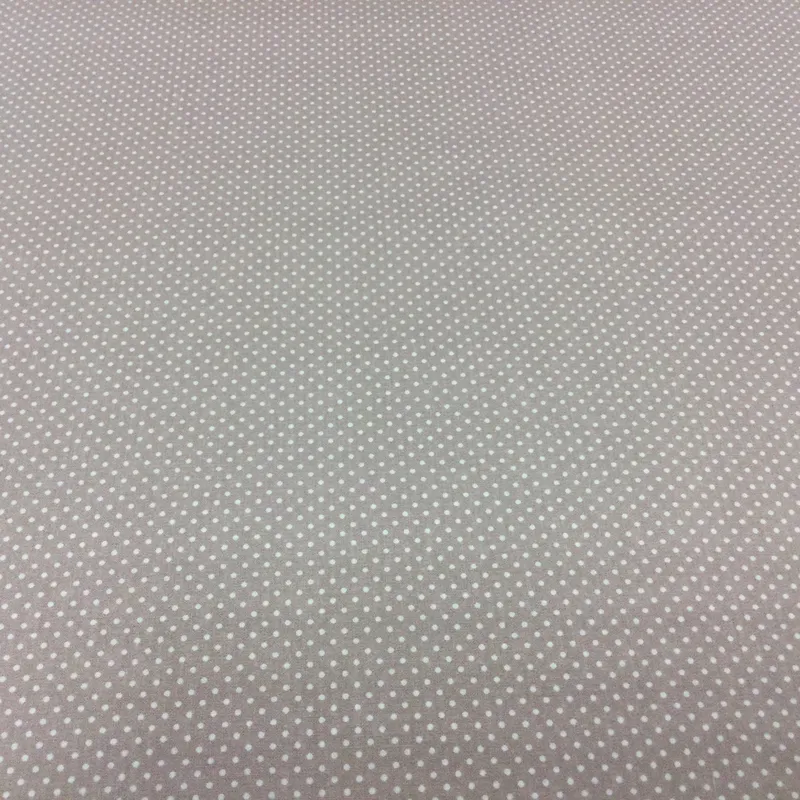 Látky, Bavlnené látky - Bavlnená látka Biele bodky 2mm na staroružovom podklade II