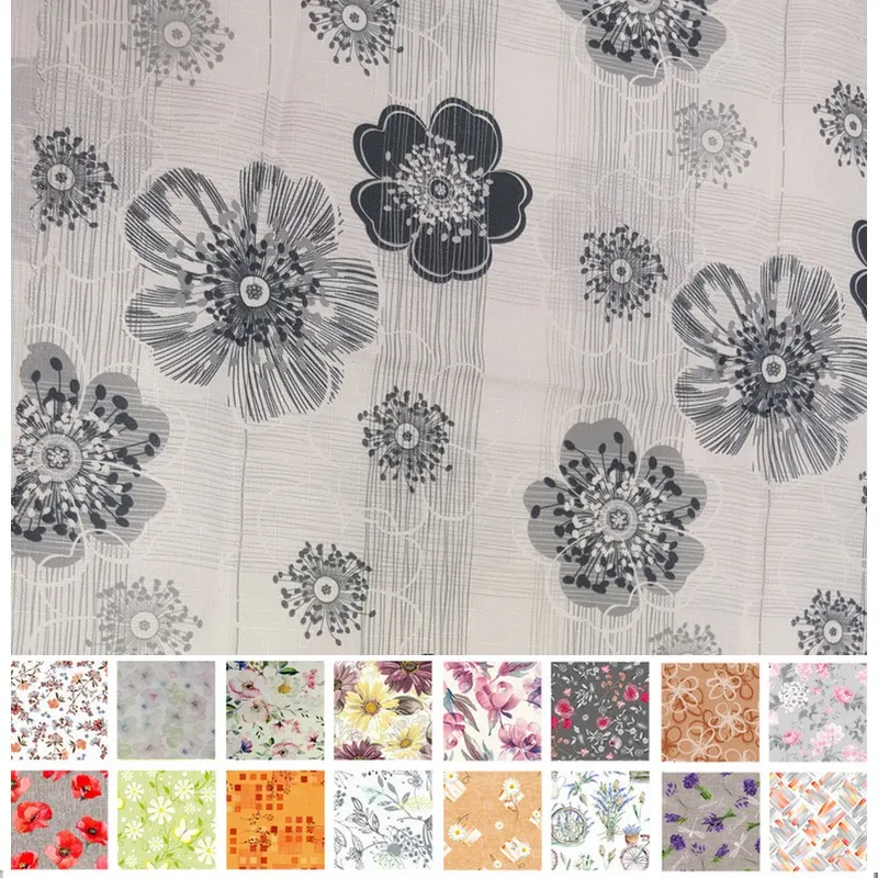 Bytový textil a dekorácie, Teflónové obrusy, Obrusy na stoly - Obrus odolný voči škvrnám 120x140 cm šedé kvety